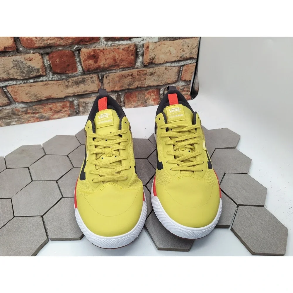 Men Sz 8 Vans UltraRange EXO MTE Sulphur Yellow Red Bruce Lee Rare White Black